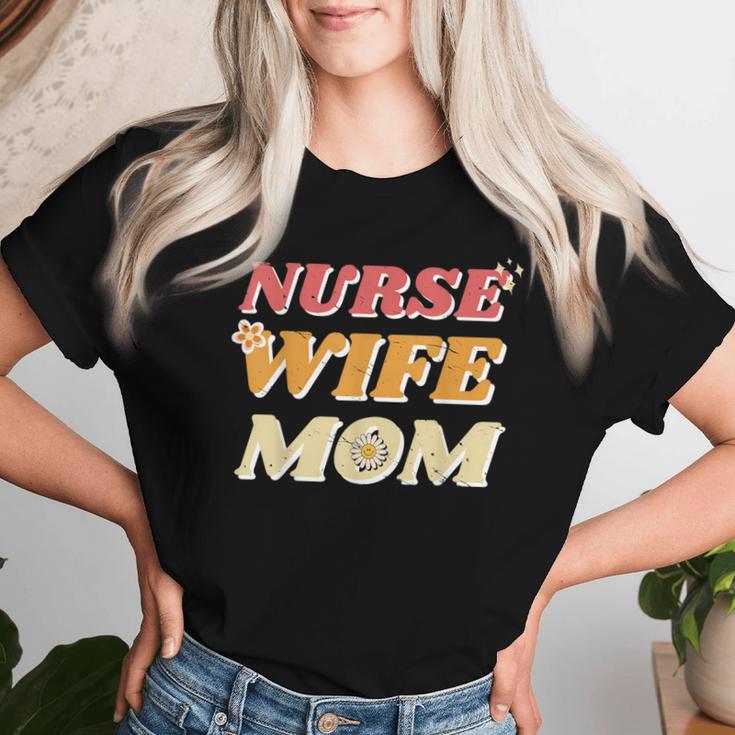 Krankenschwester Ehefrau Mutter Für Mama Am Muttertag T-shirt Frauen Geschenke für Sie