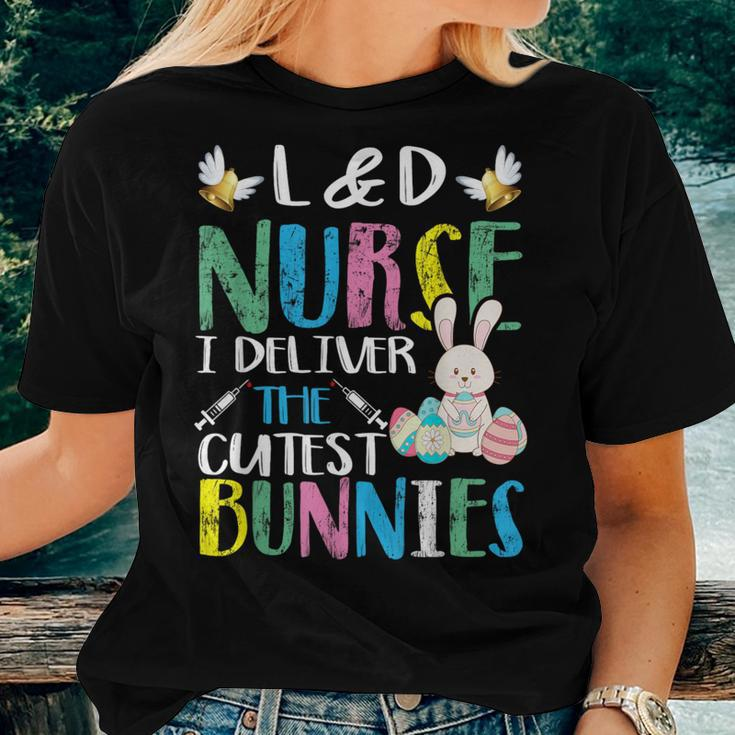 Labor And Delivery Nurse Cutest Bunnies Easter Egg Women T-shirt Gifts for Her