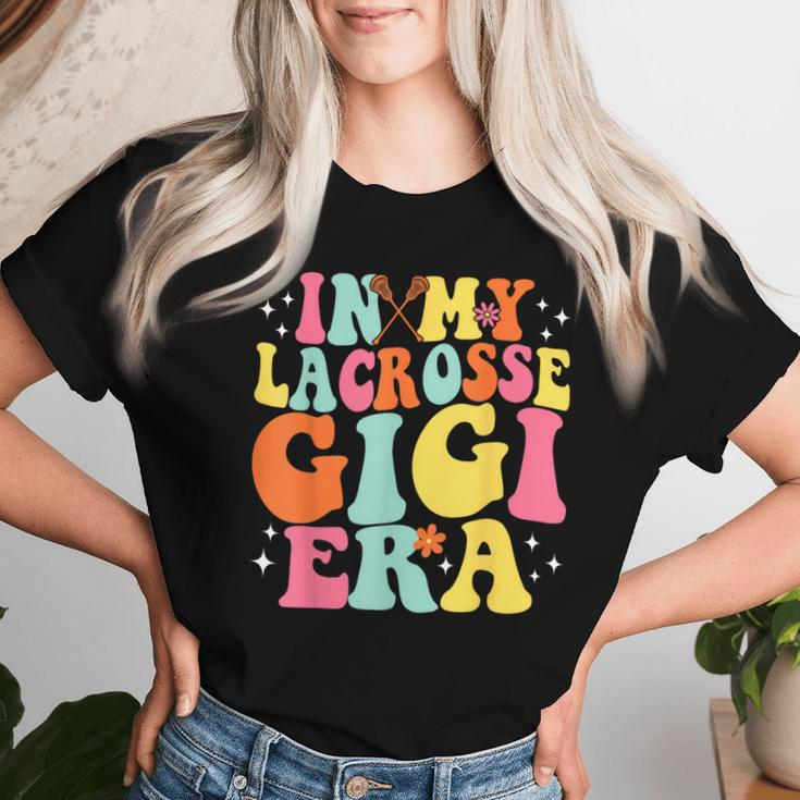 In My Lacrosse Gigi Era Retro Game Day Groovy Women T-shirt Gifts for Her