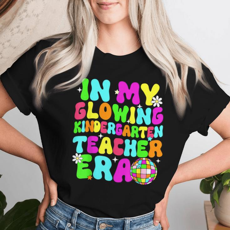 Last Day Of School In My Glowing Kindergarten Teacher Era Women T-shirt Gifts for Her