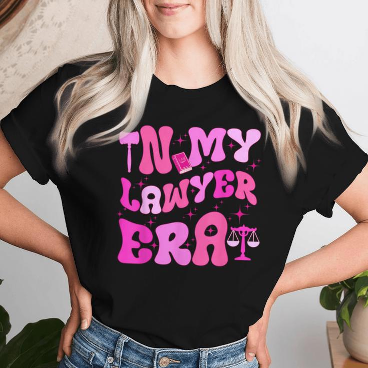 In My Lawyer Era Attorney Retro Groovy Law Student Women T-shirt Gifts for Her