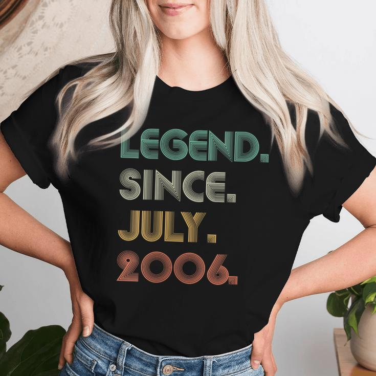 Legend Since July 2006 Vintage 18Th Birthday Boy Women T-shirt Gifts for Her