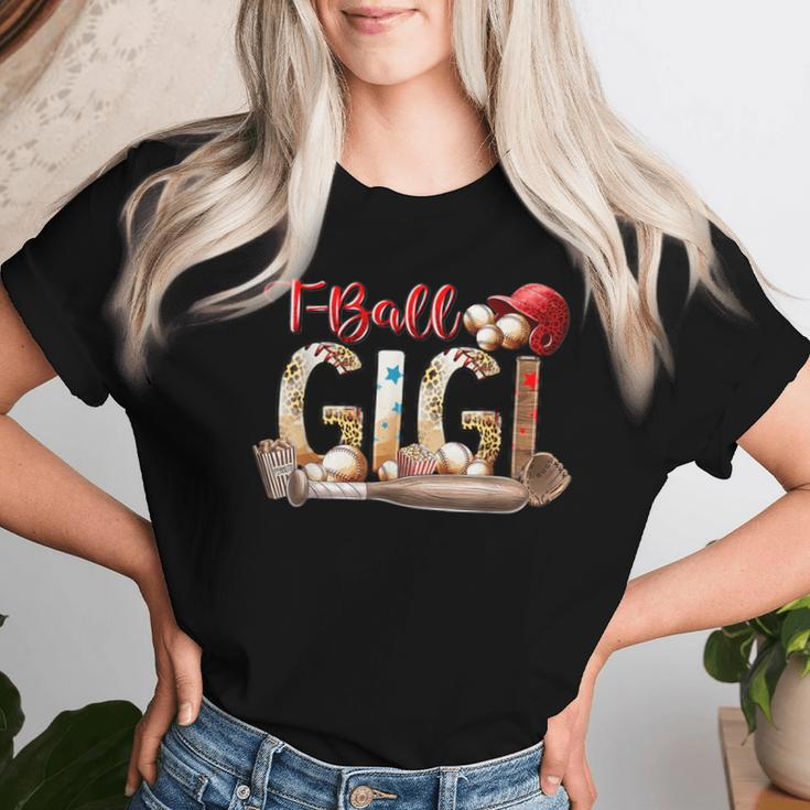 Leopard T-Ball Gigi For Baseball Lover Women T-shirt Gifts for Her