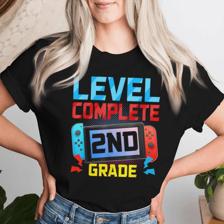 Level Complete 2Nd Grade Video Game Last Day Of School Women T-shirt Gifts for Her