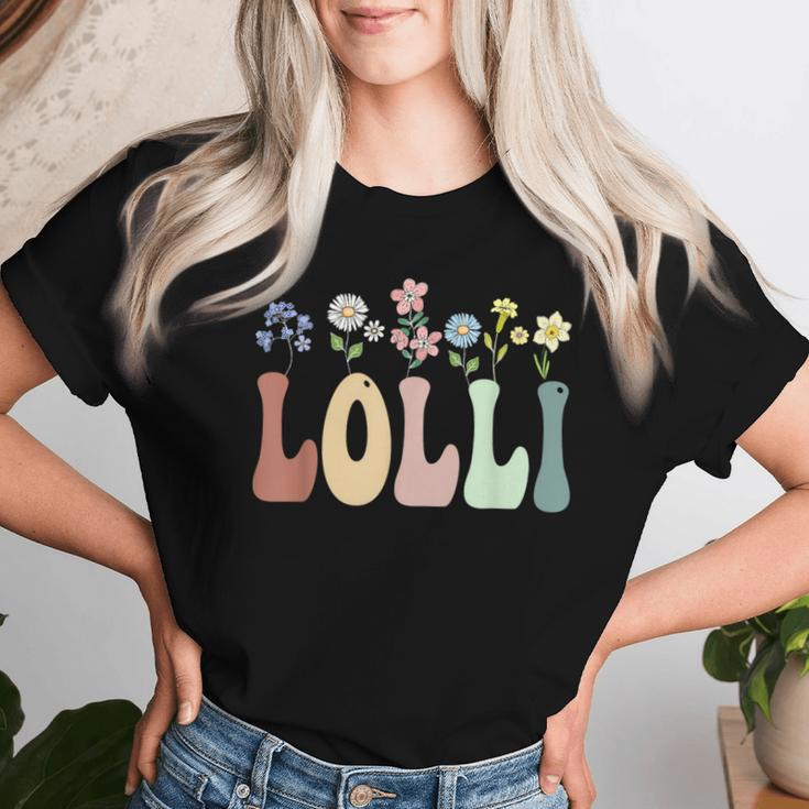 Lolli Wildflower Floral Lolli Women T-shirt Gifts for Her