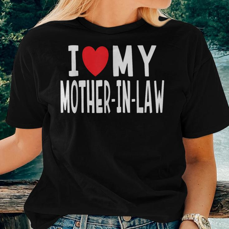 I Love My Mother-In-Law Family Celebration Heart Women T-shirt Gifts for Her