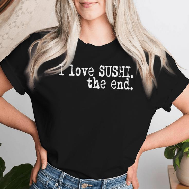 I Love Sushi For Boys Girls Foodie Women T-shirt Gifts for Her
