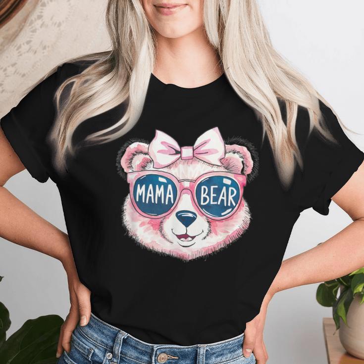 Lustige Mama Bär Gesicht Sonnenbrille Muttertag Mama Oma T-shirt Frauen Geschenke für Sie