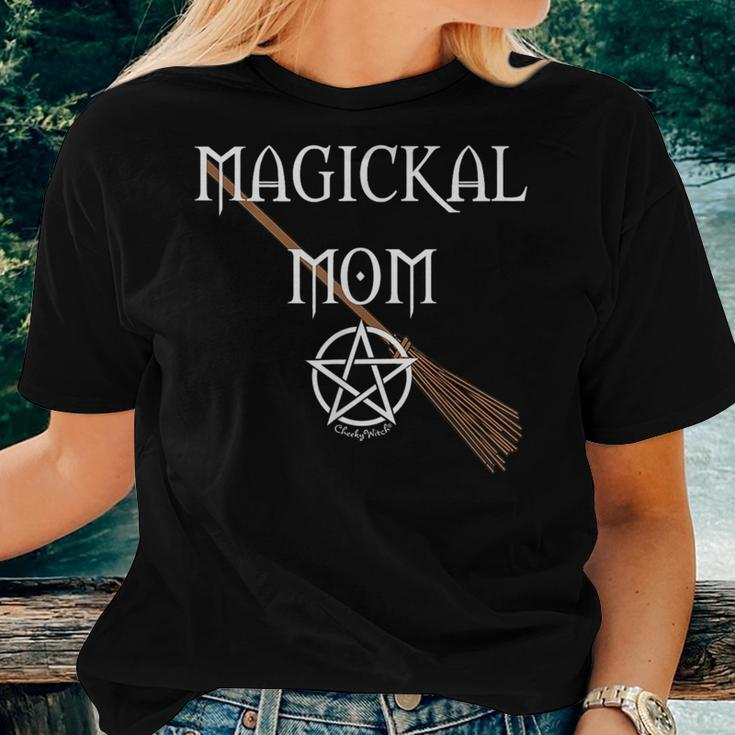 Magickal Mom Wiccan Pagan Mother's Day Cheeky Witch Women T-shirt Gifts for Her