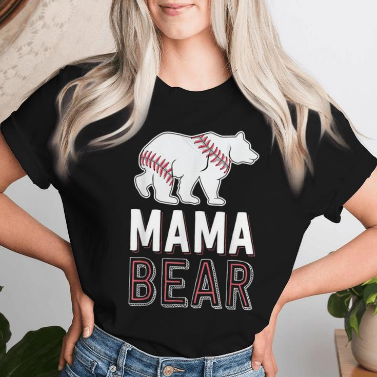 Mama Bear Mom S For Softball Game Women T-shirt Gifts for Her