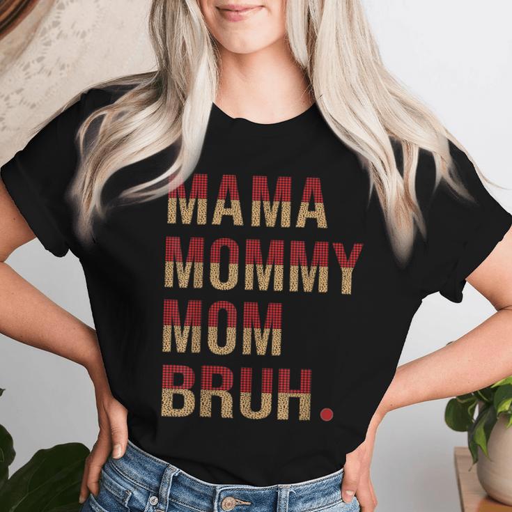 Mama Mama Mama Bruh Leopard Büffel Lustig Muttertag Frauen T-shirt Frauen Geschenke für Sie