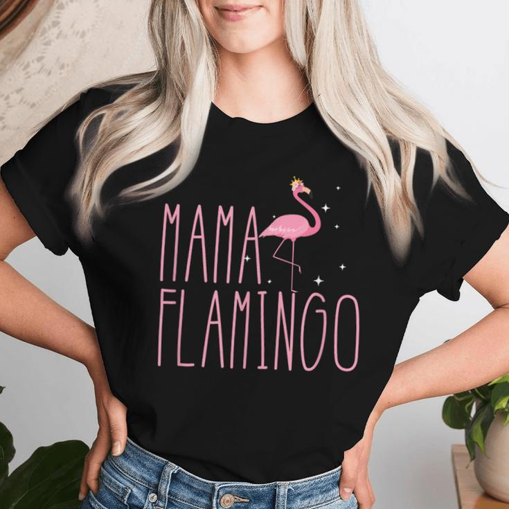 Mama Flamingo Queen Stars Cute Pink Bird Clothing Women T-shirt Gifts for Her
