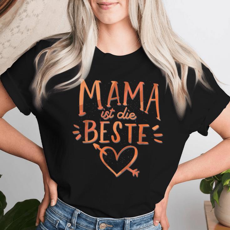 Mama Ist Die Beste Mama Der Welt Blumen Women's T-shirt Frauen Geschenke für Sie