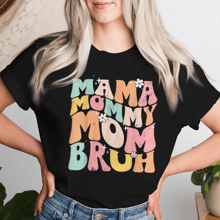 Mama Mommy Mom Bruh Mom Life Mama Of Boy Muttertag Humor T-shirt Frauen Geschenke für Sie