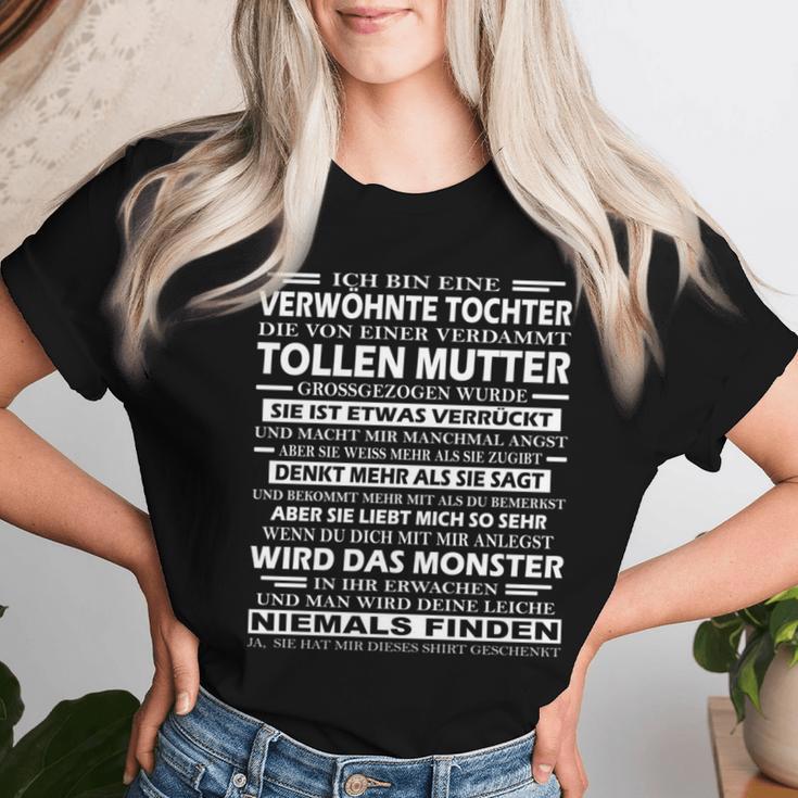 Mama Und Tochter Geschenk Ich Bin Eineerwöhnte Tochter T-shirt Frauen Geschenke für Sie