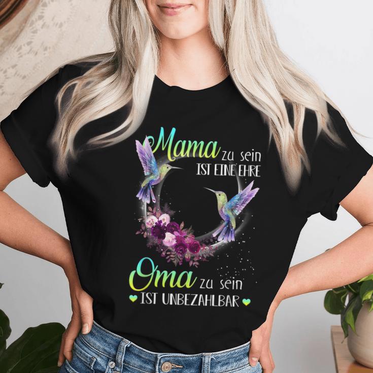 Mama Zu Sein Ist Eine Ehre Oma Zu Sein Ist Priceless T-shirt Frauen Geschenke für Sie