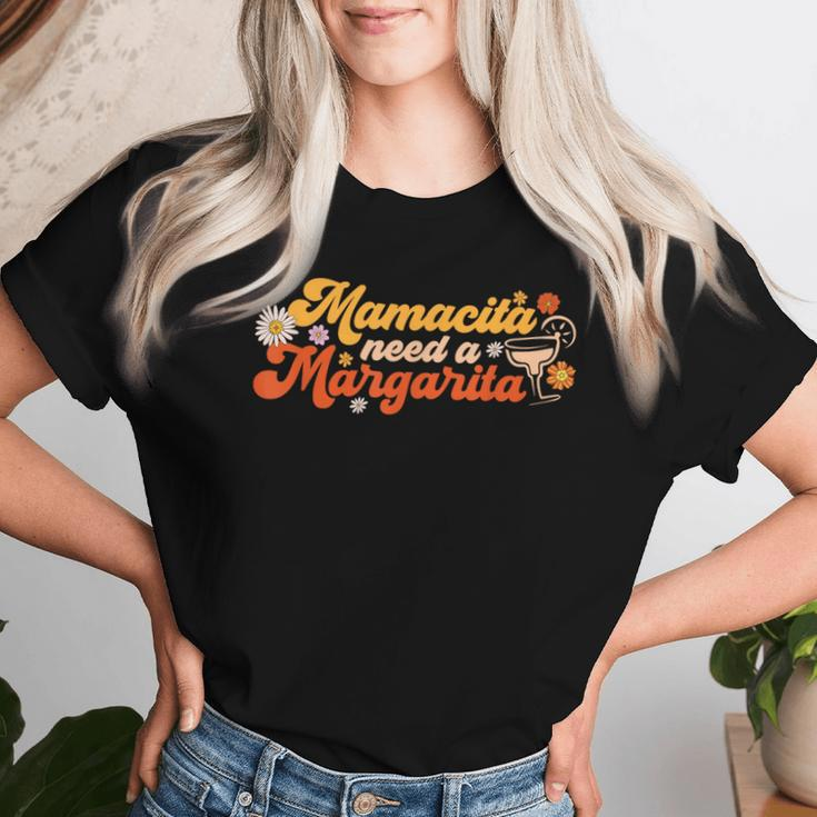 Mamacita Needs A Margarita Cinco De Mayo Mexican Mom Groovy Women T-shirt Gifts for Her