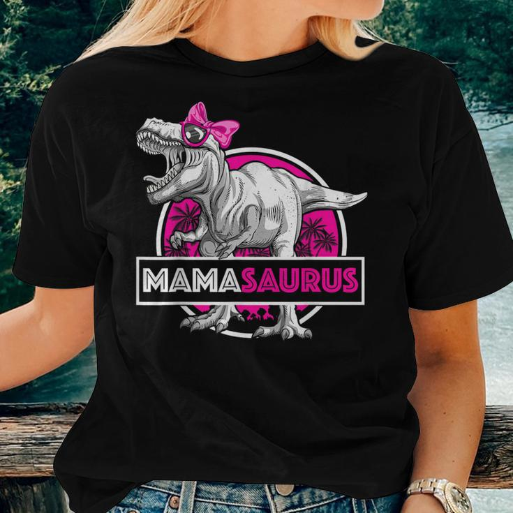 Mamasaurus T-Rex Matching Mother Saurus Dinosaur Women T-shirt Gifts for Her