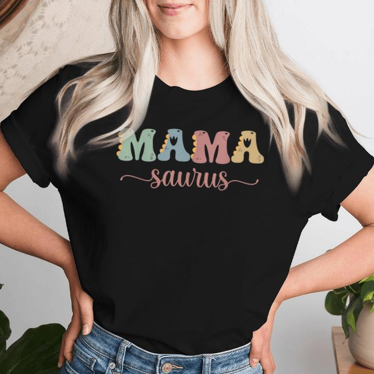 Mamy Saurus Mother's Day Family Matching Mom Dinosaur Moma Women T-shirt Gifts for Her