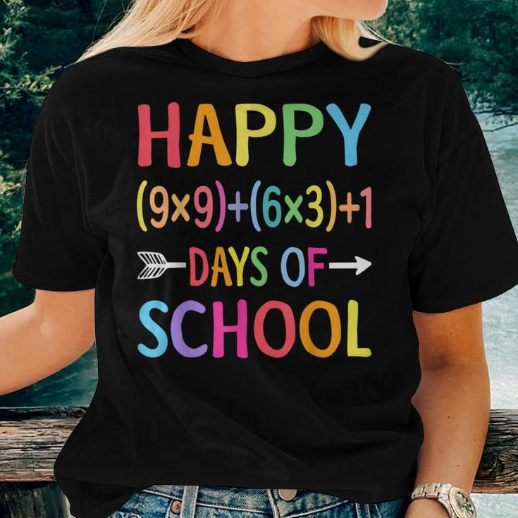 Math Formula 100 Days Of School Math Teacher 100Th Day Women T-shirt Gifts for Her