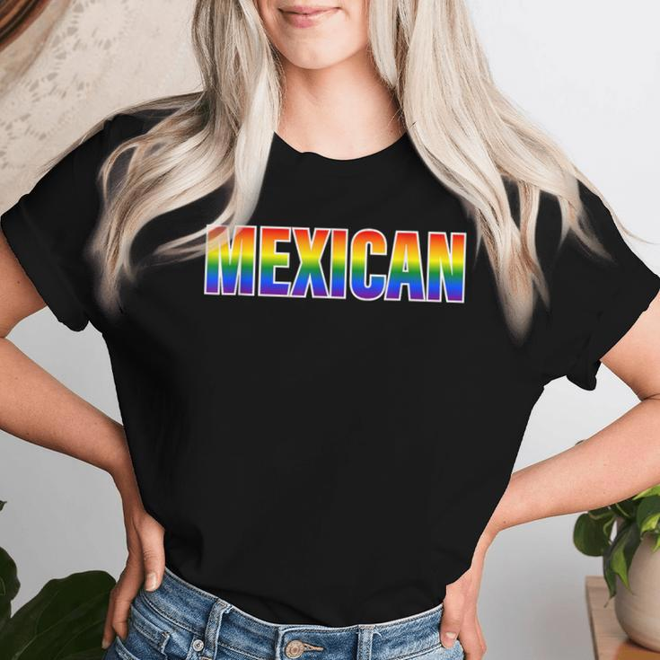 Mexican Pride Lgbtq Rainbow Mexico Pride Women T-shirt Gifts for Her