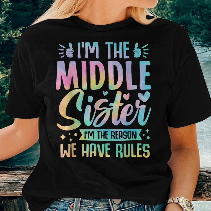 Middle Sister I'm The Reason We Have Rules Matching Women T-shirt Gifts for Her