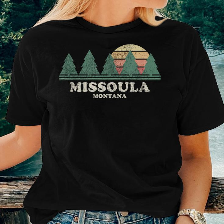 Missoula Mt Vintage Throwback Retro 70S Women T-shirt Gifts for Her