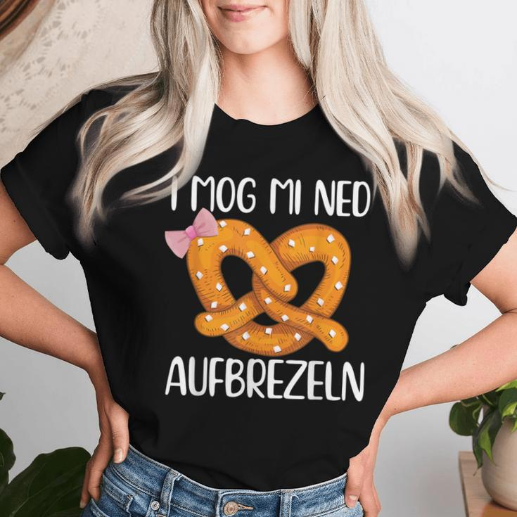 I Mog Mi Ned Aufbrezelnolksfest Beer Dirndl Costume S T-shirt Frauen Geschenke für Sie