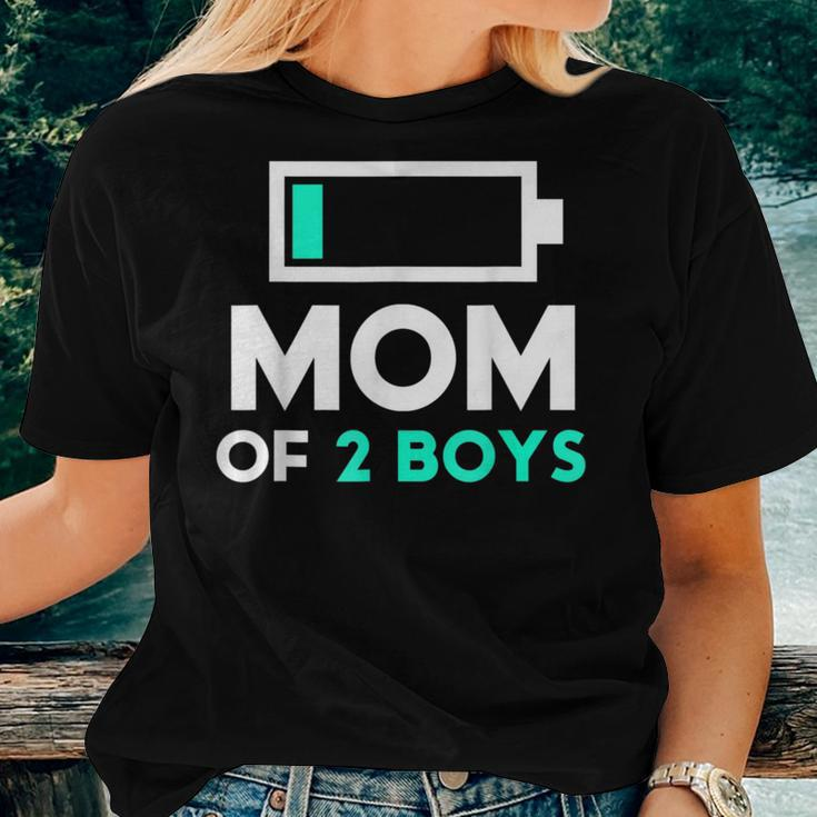 Mom Of 2 Boys From Son To Birthday Women Women T-shirt Gifts for Her