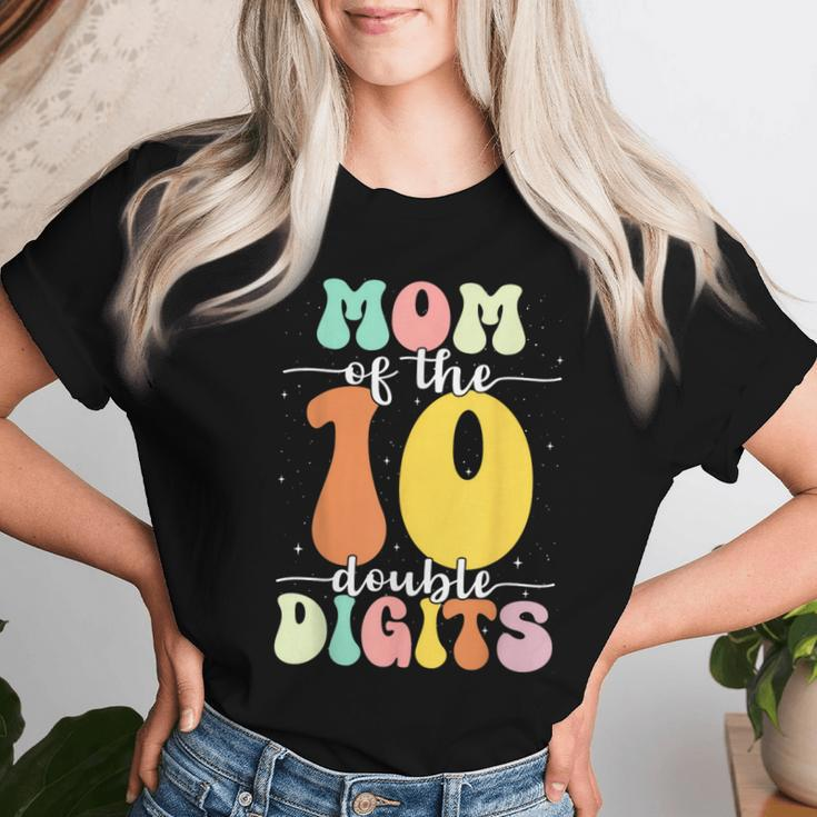 Mom Of The Birthday Girl Boy Double Digits 10Th Birthday Women T-shirt Gifts for Her