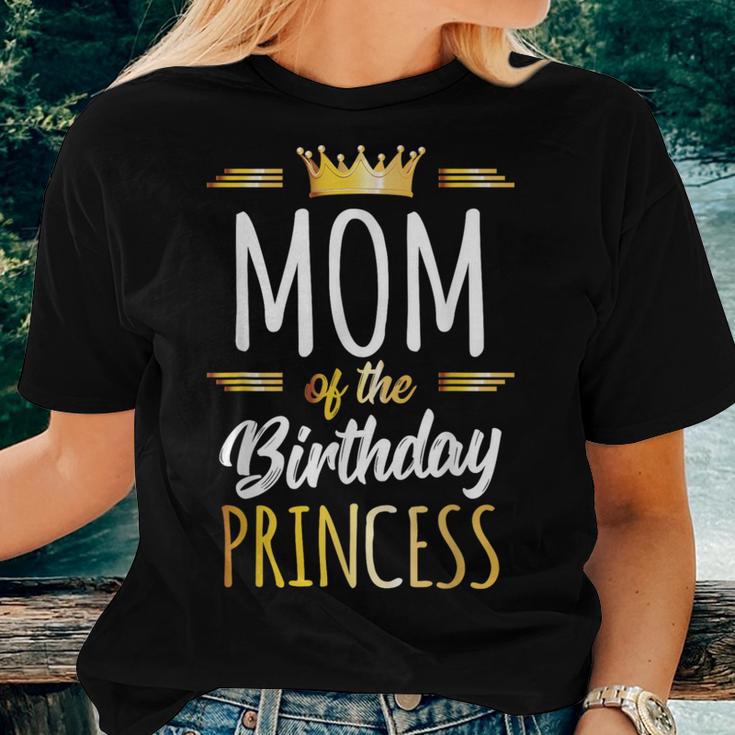 Mom Of The Birthday Princess Mommy Birthday Party Women T-shirt Gifts for Her