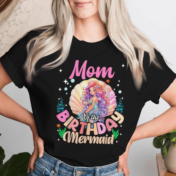 Mom And Dad Of The Birthday Mermaid Girl Family Matching Women T-shirt Gifts for Her