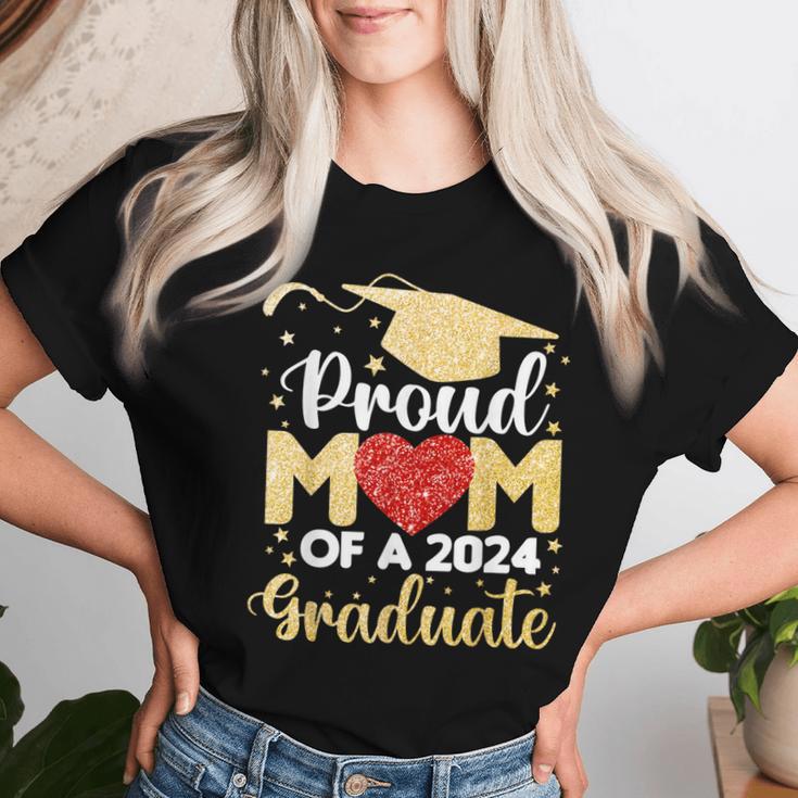 Mom Senior 2024 Proud Mom Of A Class Of 2024 Graduation Women T-shirt Gifts for Her