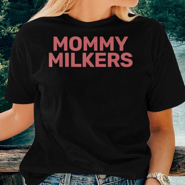 Mommy Milkers Family Mothers Lover Pinky Women T-shirt Gifts for Her