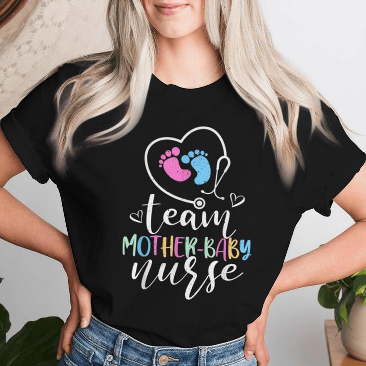 Mother Baby Nurse Team Tiny Humans Rn Nursing Mother Women T-shirt Gifts for Her