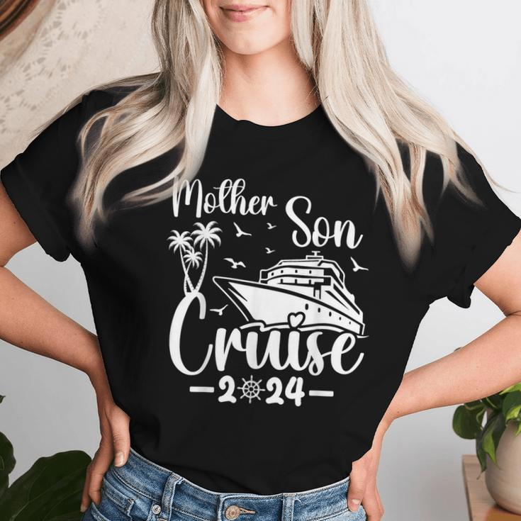 Mother Son Cruise 2024 Family Mom Son Matching Vacation Trip Women T-shirt Gifts for Her