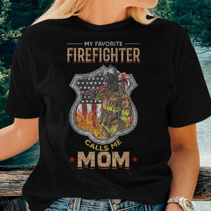 Firefighter Mom Idea Fire Fighter Women T-shirt Gifts for Her
