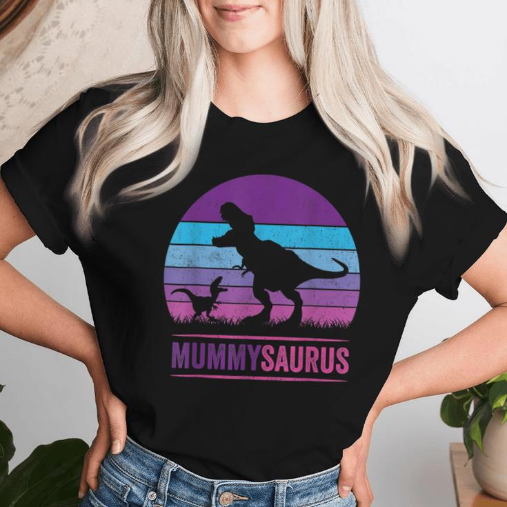 Mother's Day Son Mum Dinosaur Mummy Saurus Vintage Women T-shirt Gifts for Her