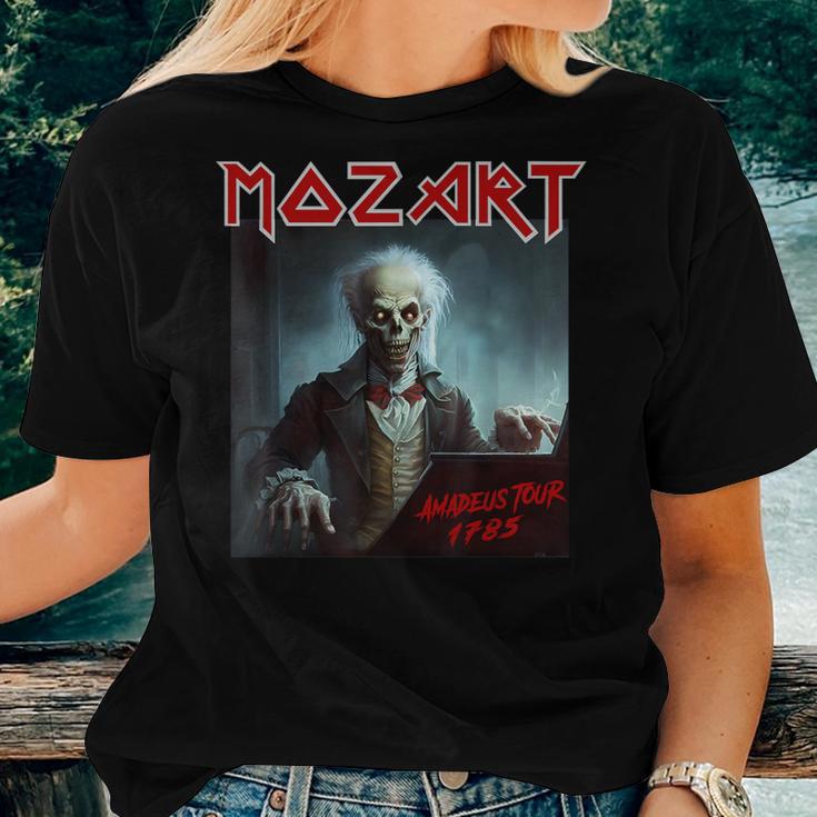 Mozart Heavy-Metal Vintage Sarcastic Music Women T-shirt Gifts for Her