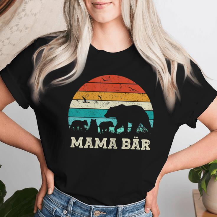 Mutter Sohn Tochter Drei Kinder Muttertag Beste Mama Bär T-shirt Frauen Geschenke für Sie