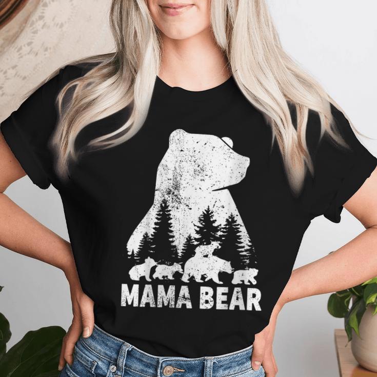 Muttertag Mama Bär 4 Kinderintage Mama Bear 4 Jungs T-shirt Frauen Geschenke für Sie