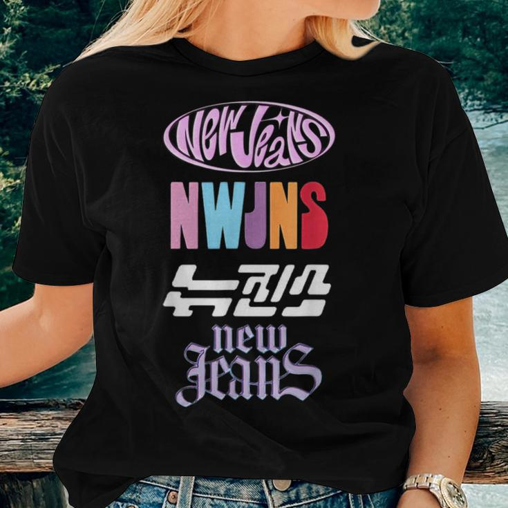 Newjeans New Jeans Nwjns Kpop Logos Women Women T-shirt Gifts for Her