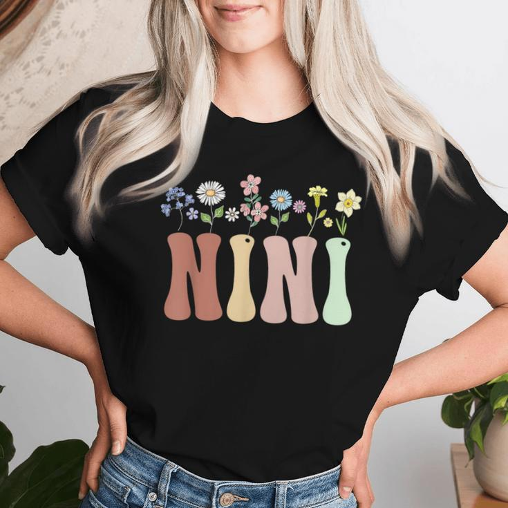 Nini Wildflower Floral Nini Women T-shirt Gifts for Her