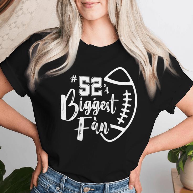 Nummer 52'S Größte Fan Fußball Spieler Mama Papa Familie T-shirt Frauen Geschenke für Sie