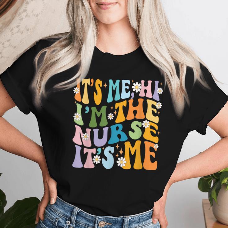 I Am The Nurse Groovy It's Me National Nurses Week Daisy Women T-shirt ...