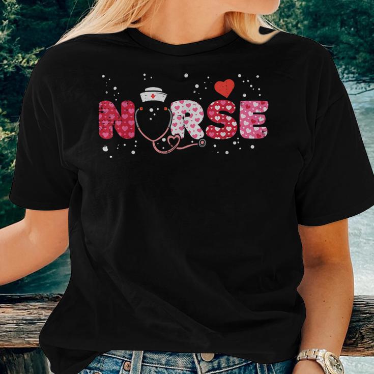 Nurse Valentines Day Valentine Scrub Top Scrubs Nicu Women T-shirt Gifts for Her