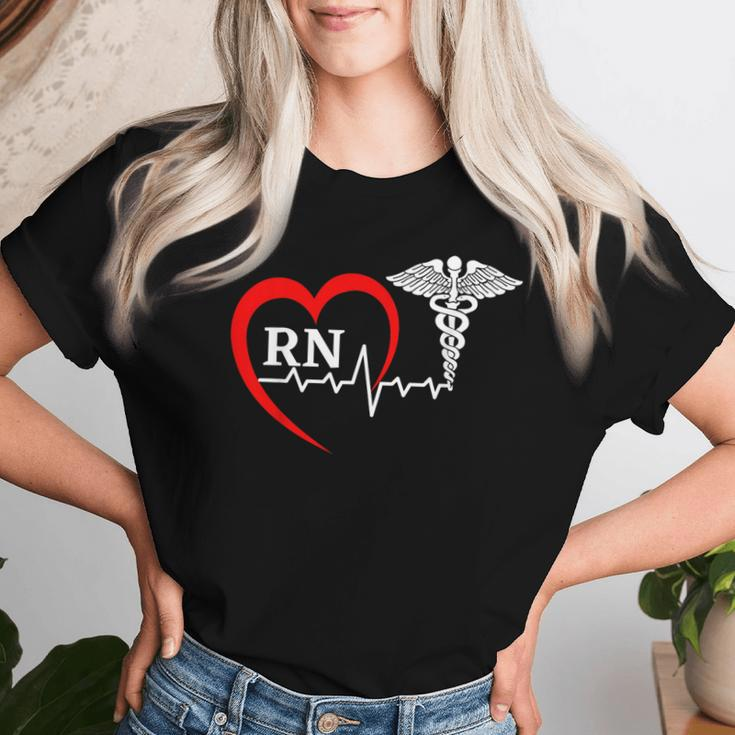 Nurses Day Caduceus Nurse Week 2023 Heartbeat Medical Rn Women T-shirt Gifts for Her