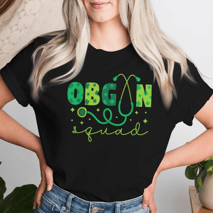 Obgyn Squad St Patrick's Day Nurse Tech Crew Women Women T-shirt Gifts for Her