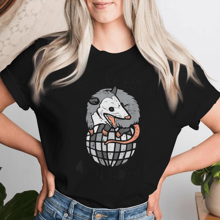 Opossum All Panic No Disco Possum Scream Kid Women T-shirt Gifts for Her