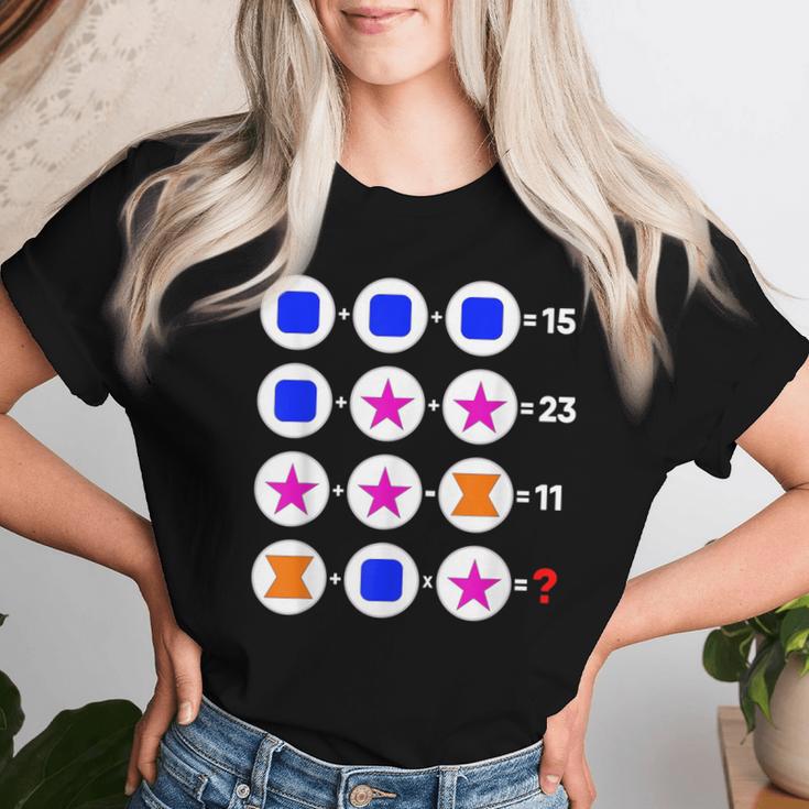 Order Of Operations Math Quiz Game Teacher Thanksgiving Women T-shirt Gifts for Her